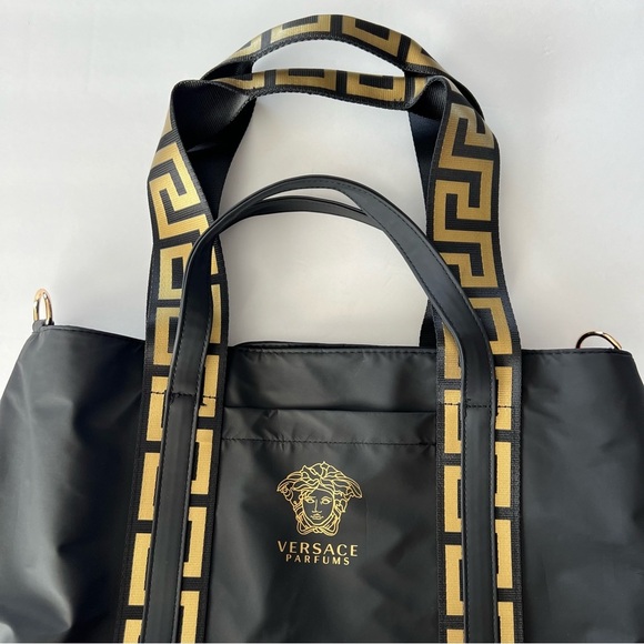 Versace Parfums Black Multi-compartment Tote - Picture 4 of 9